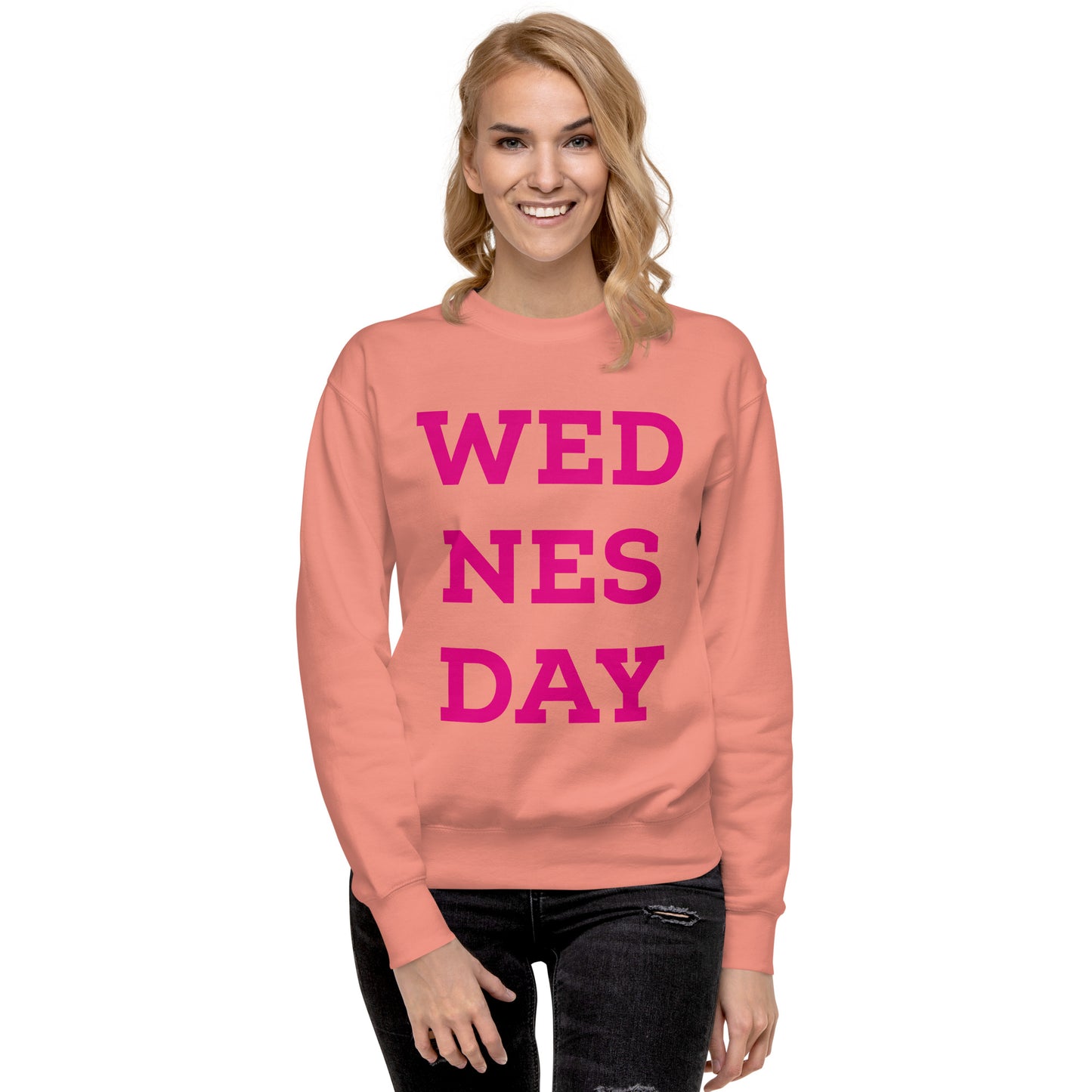 On Wednesdays We Wear Pink Unisex Premium Sweatshirt